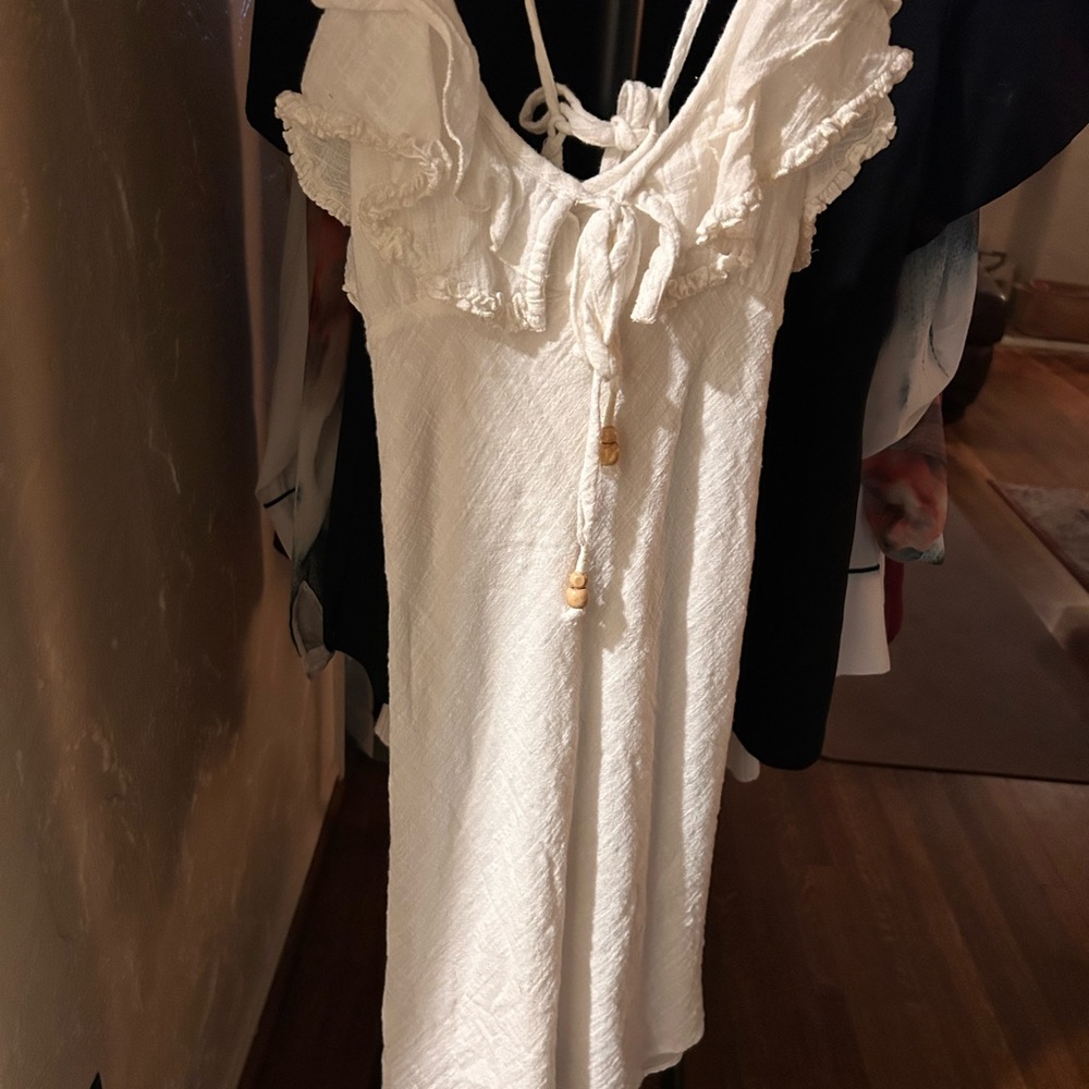 White Ruffled Sundress